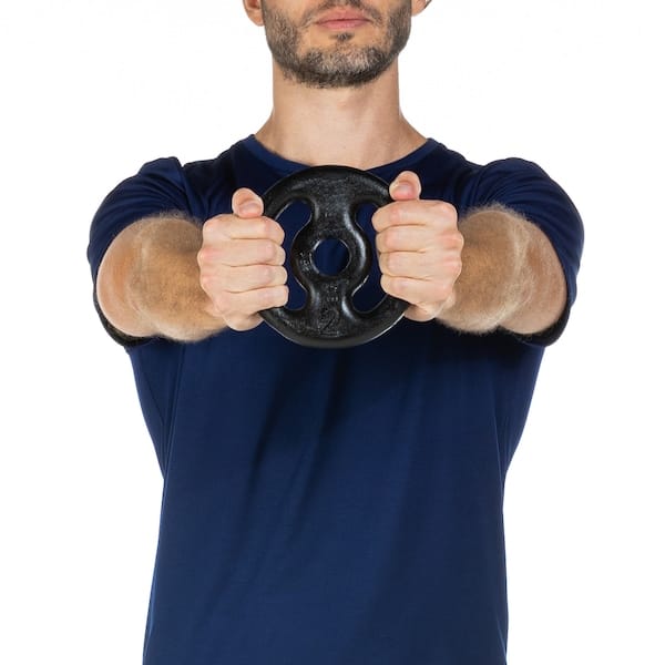 Vista 2 Anilha de Ferro Vazada 2kg Oxer NAO SE APLICA