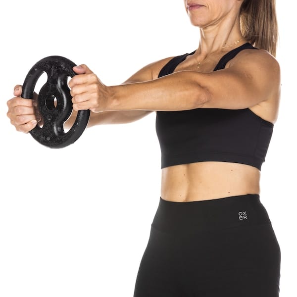 Vista 2 Anilha Oxer Ferro Vazada - 4 Kg Oxer NAO SE APLICA