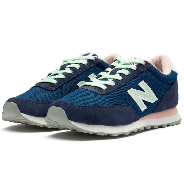 Vista 2 Tênis New Balance WL501 - Feminino New Balance AZUL ESC/ROSA
