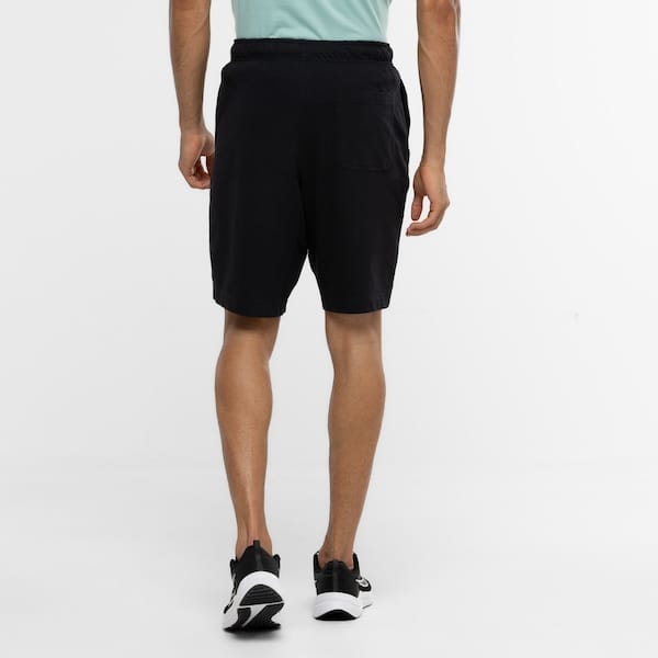 Vista 2 Bermuda Masculina Nike Club Jersey Moletom Leve Nike PRETO