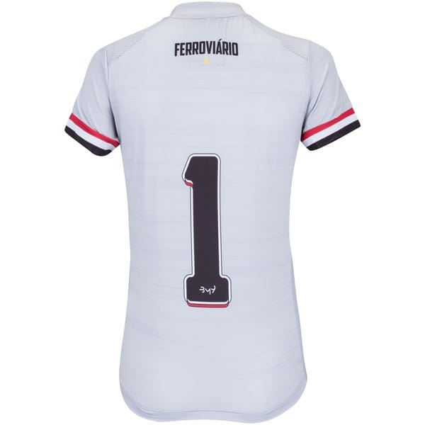 Vista 2 Camisa de Goleira do Ferroviário I 2020 Bomache - Feminina Bomache CINZA