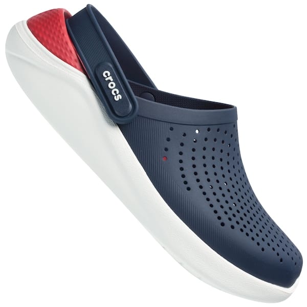Vista 2 Sandália Crocs Adulto Literide Crocs AZUL ESC/VERMELHO