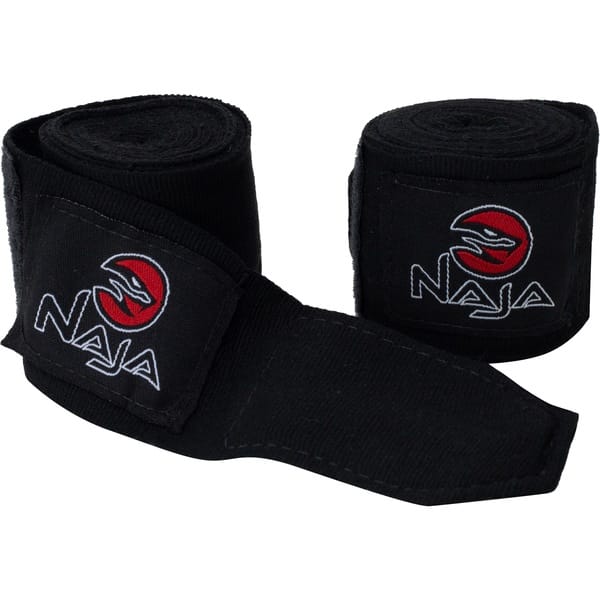 Kit de Boxe Naja: Bandagem + Protetor Bucal + Luvas de Boxe Black - 14 OZ - Adulto - 2