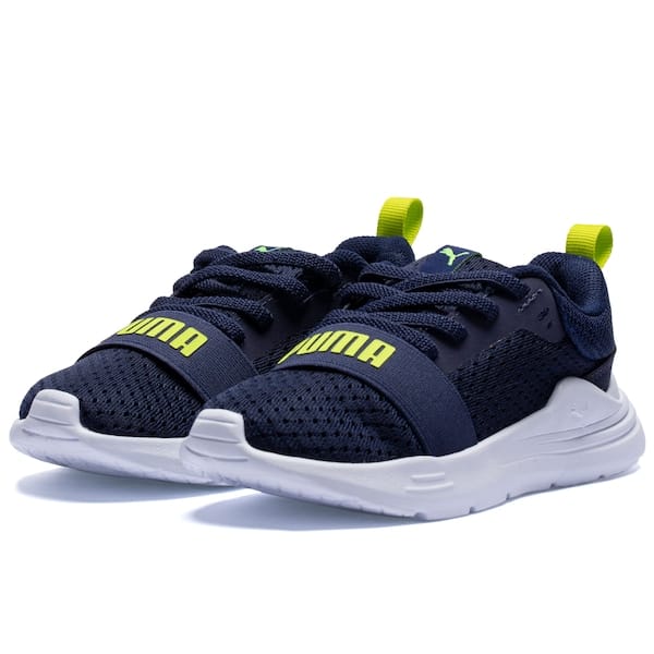Vista 2 Tênis Infantil Puma Wired Run Ac Puma AZUL ESC/VERDE