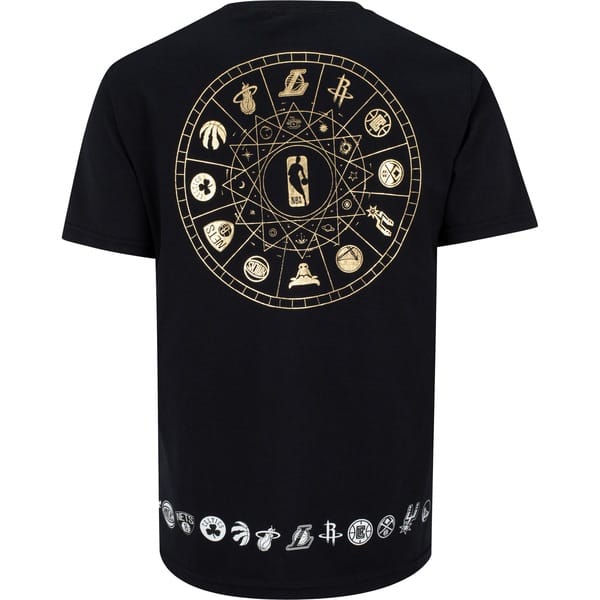 Vista 2 Camiseta NBA Manga Curta Estampada N558A - Masculina NBA PRETO