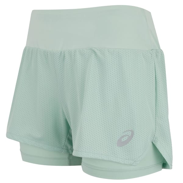 Vista principal Short Feminino ASICS Duplo de Malha ASICS VERDE CLARO
