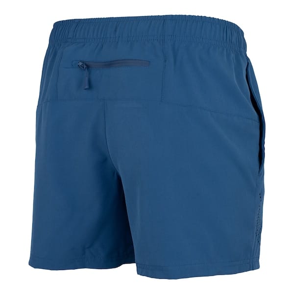 Vista 2 Short Masculino ASICS 5 Recorte Respirável Lase ASICS AZUL/PRATA