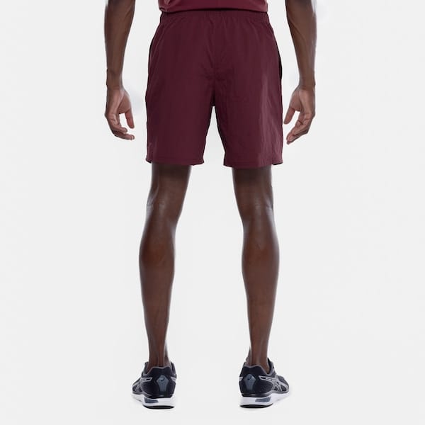 Vista 2 Bermuda ASICS Masculina Logo Estourado ASICS VINHO/CINZA