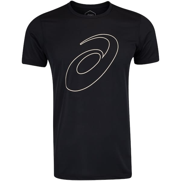 Camiseta ASICS Manga Curta Logo Espiral Crepe - Masculina
