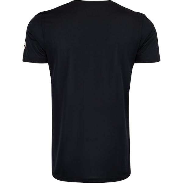 Vista 2 Camiseta ASICS Manga Curta Logo Espiral Crepe - Masculina ASICS PRETO/BEGE