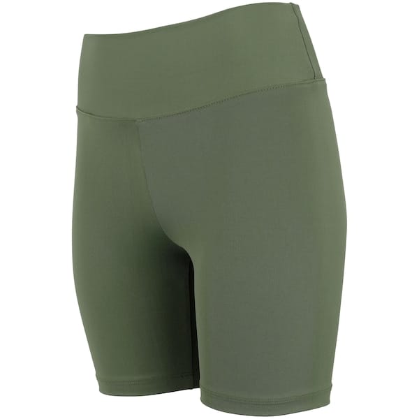 Vista principal Bermuda Cós Baixo e édia Compressão Feminina Oxer Aerobic Oxer VERDE ESCURO