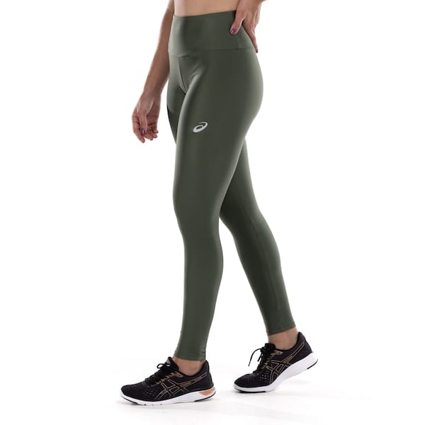 Vista principal Calça Legging Feminina ASICS Cintura Alta ASICS VERDE