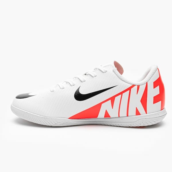 Vista 2 Chuteira Futsal Nike Mercurial Zoom Vapor 15 Club IC - Júnior Nike BRANCO/VERMELHO