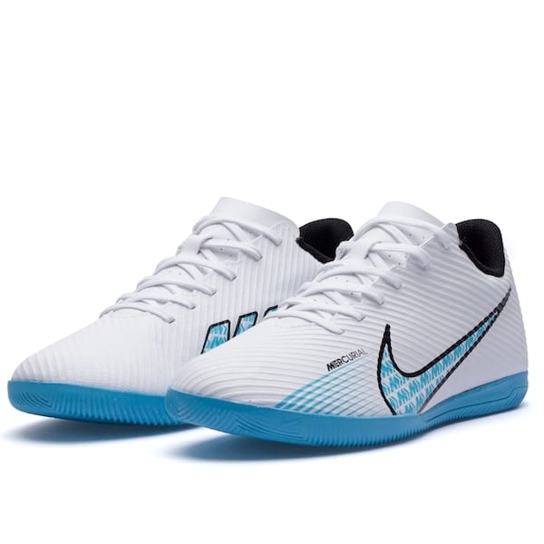 Vista 2 Chuteira Futsal Nike Mercurial Zoom Vapor 15 Club Ic - Adulto Nike BRANCO/AZUL