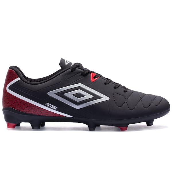 Vista principal Chuteira de Campo Umbro Attak Eternal - Adulto Umbro PRETO/VERMELHO