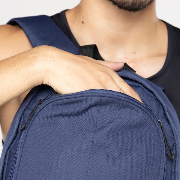 Vista 2 Mochila Mizuno Fun 22 Litros Logo Bordado Mizuno AZUL ESCURO