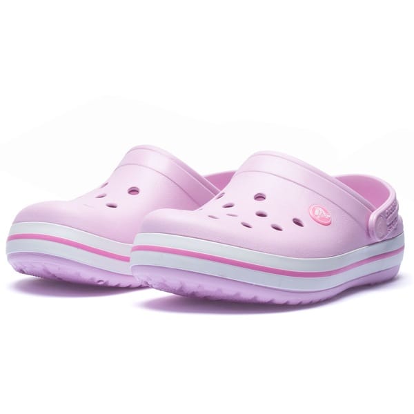 Vista 2 Sandália Crocs Júnior Crocband Clog T Crocs ROSA CLARO