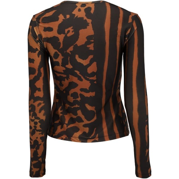 Vista 2 Camiseta Lauf Manga Longa Estampada Lolitta - Feminina Lauf MARROM