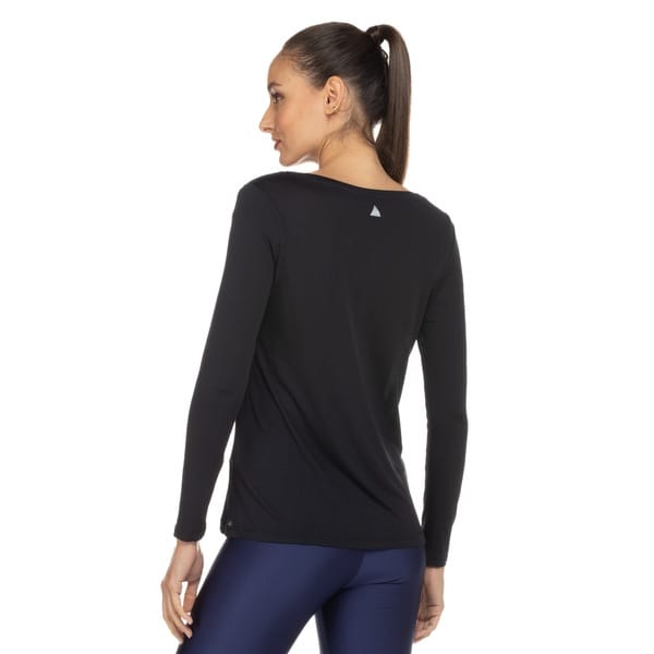 Vista 2 Camiseta Lauf Manga Longa Basic - Feminina Lauf PRETO