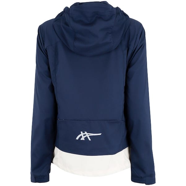 Vista 2 Jaqueta Feminina ASICS com Capuz Icon Packable ASICS AZUL ESCURO