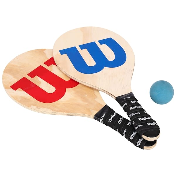 Kit de Frescobol Wilson - 1 Par de Raquetes + 1 Bolinha com Capa