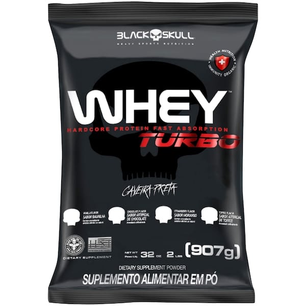 Whey Protein Black Skull Whey Turbo - Refil - 907g