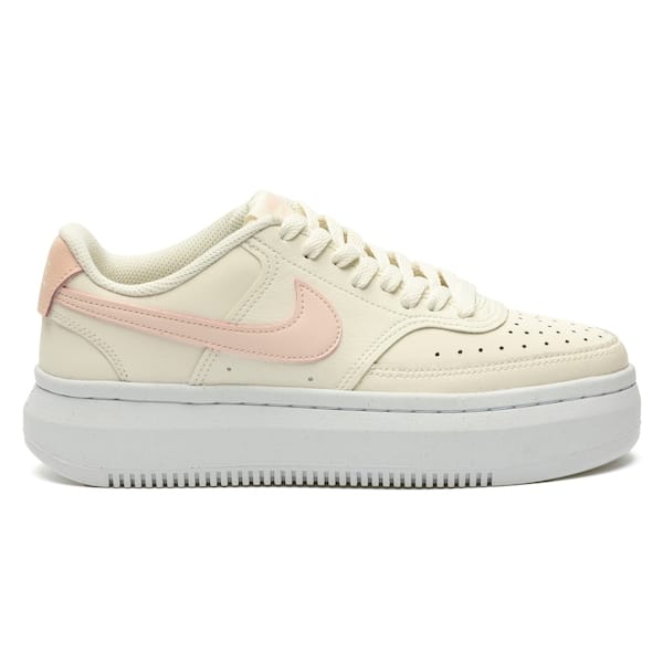 Vista principal Tênis Nike Court Vision Alta Xs - Feminino Nike OFF WHITE/ROSA