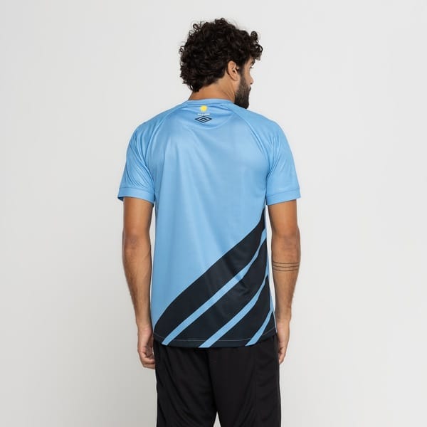 Vista 2 Camisa do Athletico-PR CAP II 23 Masculina Umbro AZUL/PRETO