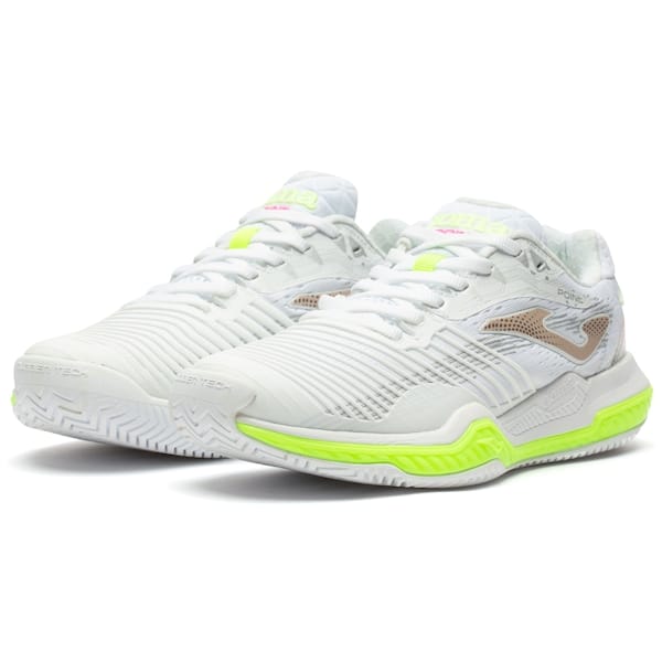 Vista 2 Tênis Joma Point Feminino Joma BRANCO/VERDE CLA