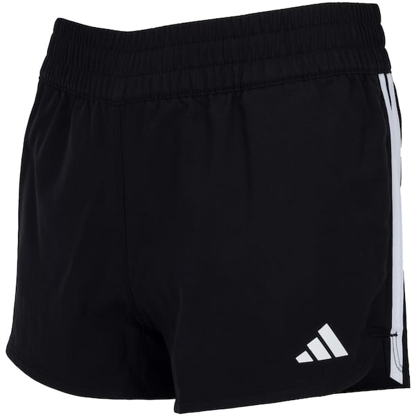 Vista principal Bermuda Infantil adidas Essentials 3 LISTRAS Adidas PRETO
