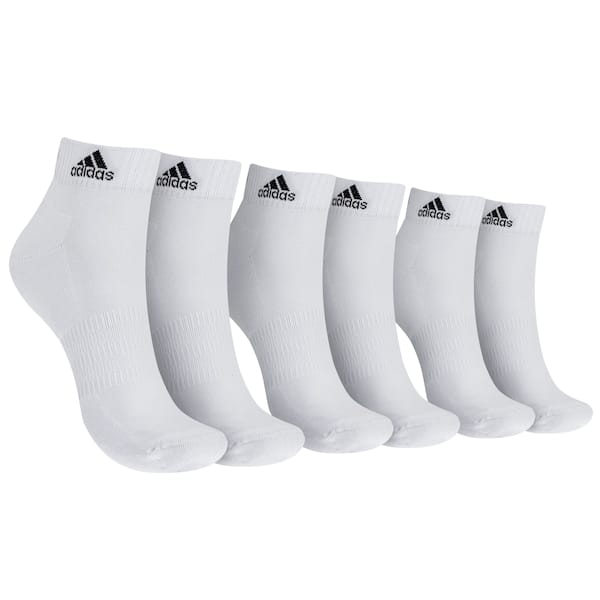 Vista principal Kit de Meias adidas Sportswear Ankle com 3 pares Adulto Adidas BRANCO