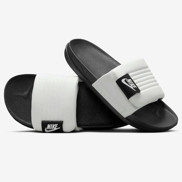 Vista 2 Chinelo Slide Nike Offcourt Adjust - Adulto Nike BRANCO/PRETO