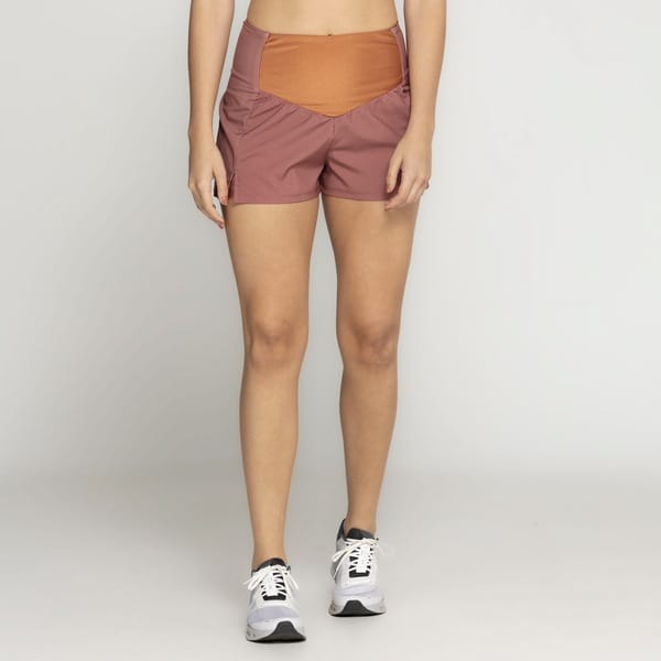 Vista 2 Short Feminino Lauf Ametista Lauf MARROM