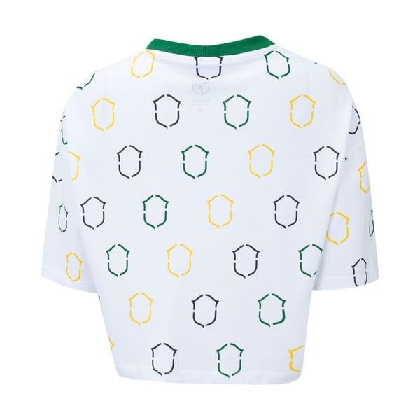 Vista 2 Blusa do Brasil CBF Cropped Feminina Liberdade Cbf BRANCO