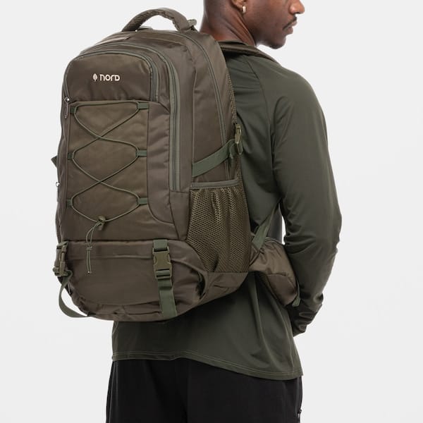 Vista 2 Mochila Nord - 35 Litros Nord Outdoor VERDE ESC/BRANCO