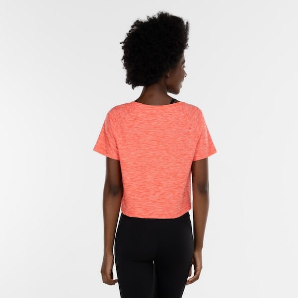 Vista 2 Blusa Cropped Feminina Oxer Duni Cava Raglan Oxer LARANJA