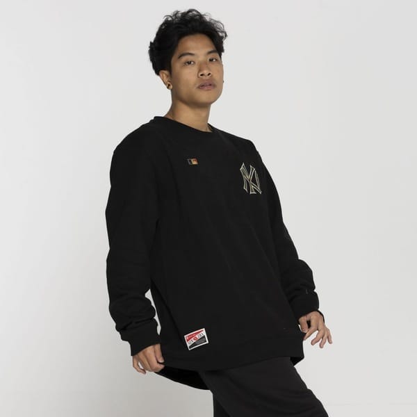 Vista 2 Blusa de Moletom New York Yankees New Era MLB Modern Classic new era PRETO
