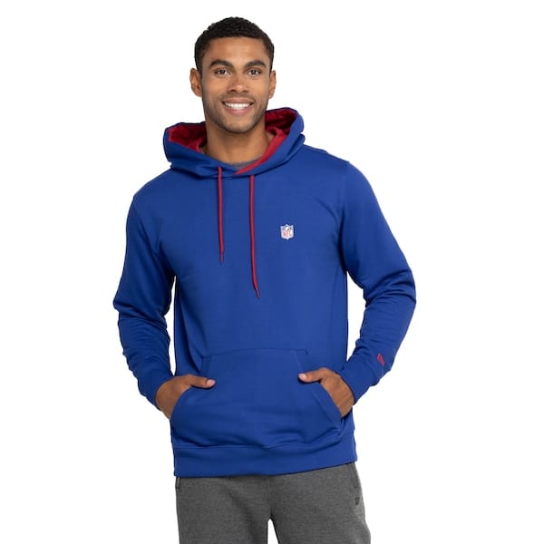 Vista principal Blusa de Moletom NFL New Era Masculina com Capuz Básico Sazonal new era AZUL