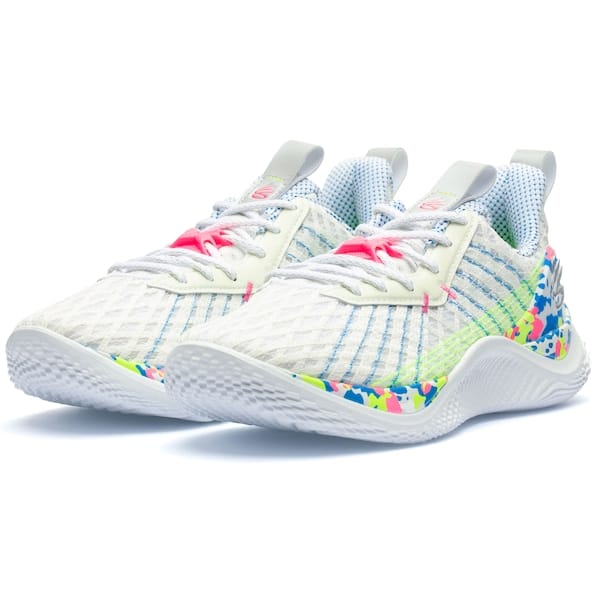 Vista 2 Tênis Under Armour Curry 10 Splash Party - Masculino Under Armour BRANCO/AZUL