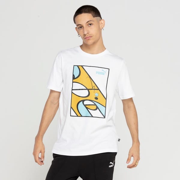 Vista 2 Camiseta Puma Manga Curta CS T7 Iconic Puma BRANCO