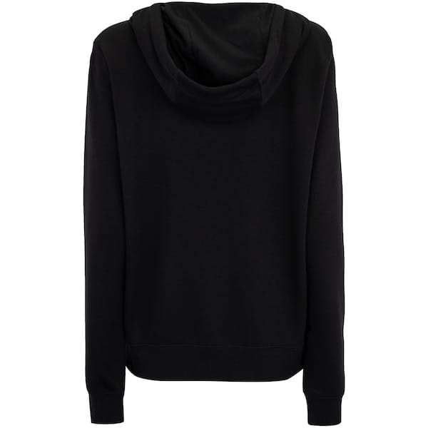 Vista 2 Jaqueta Feminina Nike com Capuz Sportswear Club FLC FZ Nike PRETO/BRANCO