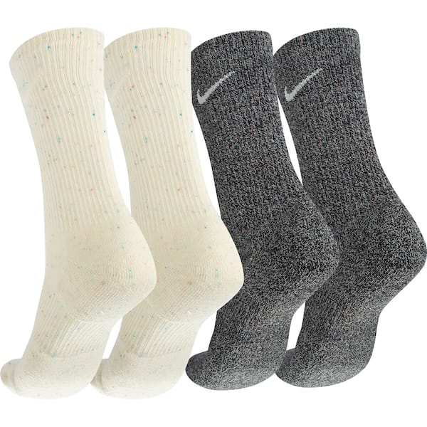 Kit de Meias Cano Alto Nike Everyday Plus Cush Crew com 2 Pares - Adulto - 2