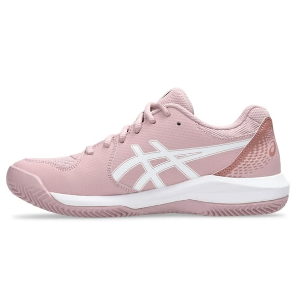 Vista 2 Tênis ASICS Gel-Dedicate 8 Clay - Feminino ASICS ROSA CLA/BRANCO