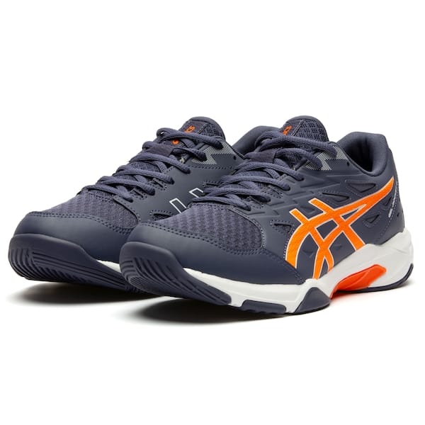 Vista 2 Tênis Asics Gel-Rocket 11 Masculino ASICS AZUL ESC/LARANJA