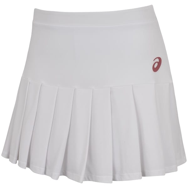 Vista principal Short Saia Feminino ASICS UV ASICS BRANCO/ROSA ESC