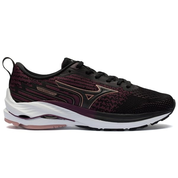 Vista principal Tênis Mizuno Wave Vitality 5 - Feminino Mizuno ROXO ESC/PRETO