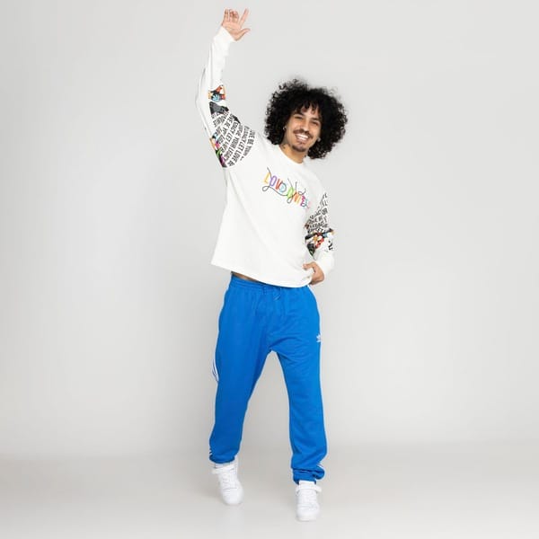 Vista 2 Camiseta adidas Manga Longa Pride Adidas BRANCO