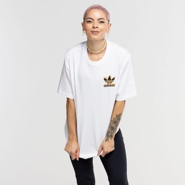 Vista 2 Camiseta adidas Originals Manga Curta TS Fire Adidas BRANCO