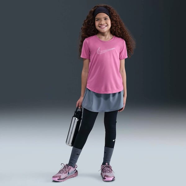 Vista 2 Camiseta Infantil Nike Manga Curta Dri-Fit One SS Top Nike ROSA