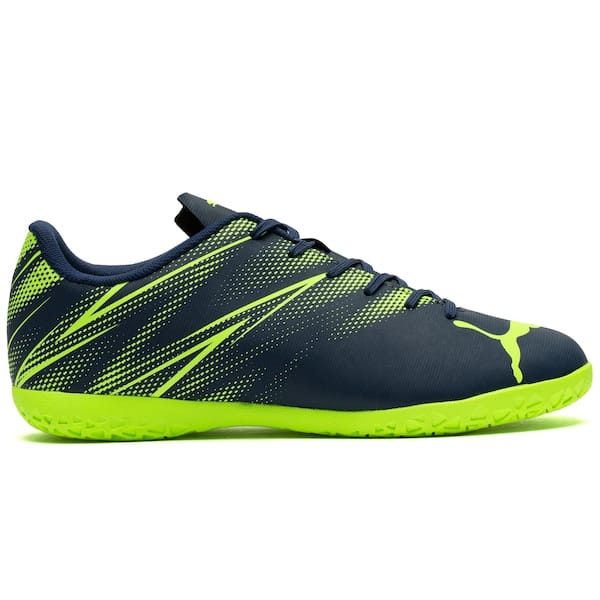 Vista principal Chuteira Futsal Puma Attacanto Adulto Puma AZUL ESC/VERDE